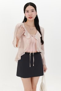 Becca Belted Skorts in Dark Grey