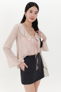 Rellie Ruffles Two-Piece Top in Light Blush