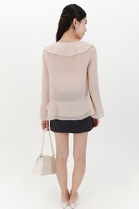 Rellie Ruffles Two-Piece Top in Light Blush