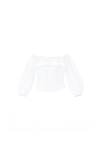Oli Off-shoulder Corset Top in White