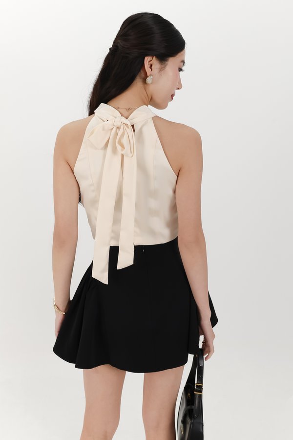 Heralyn Halter Top in Light Yellow