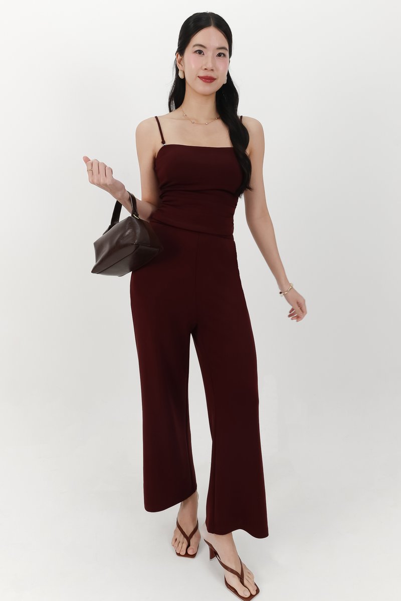 Jennie Jogger Co-ord Set in Berry Brown