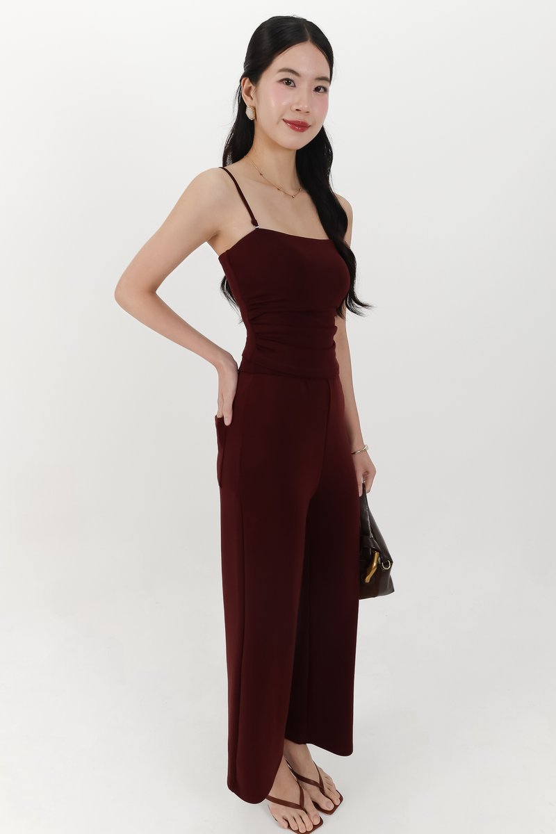 Jennie Jogger Co-ord Set in Berry Brown