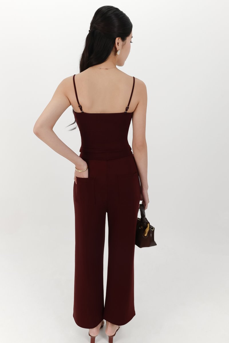 Jennie Jogger Co-ord Set in Berry Brown