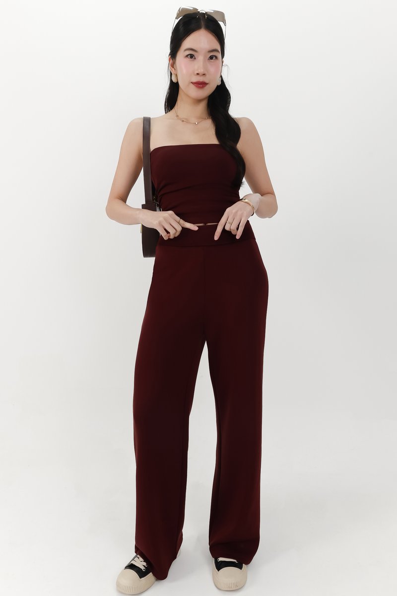 Jennie Jogger Co-ord Set in Berry Brown
