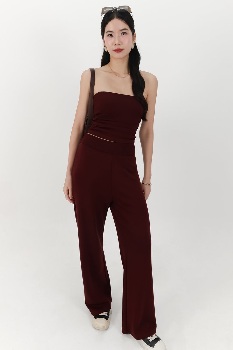 Jennie Jogger Co-ord Set in Berry Brown
