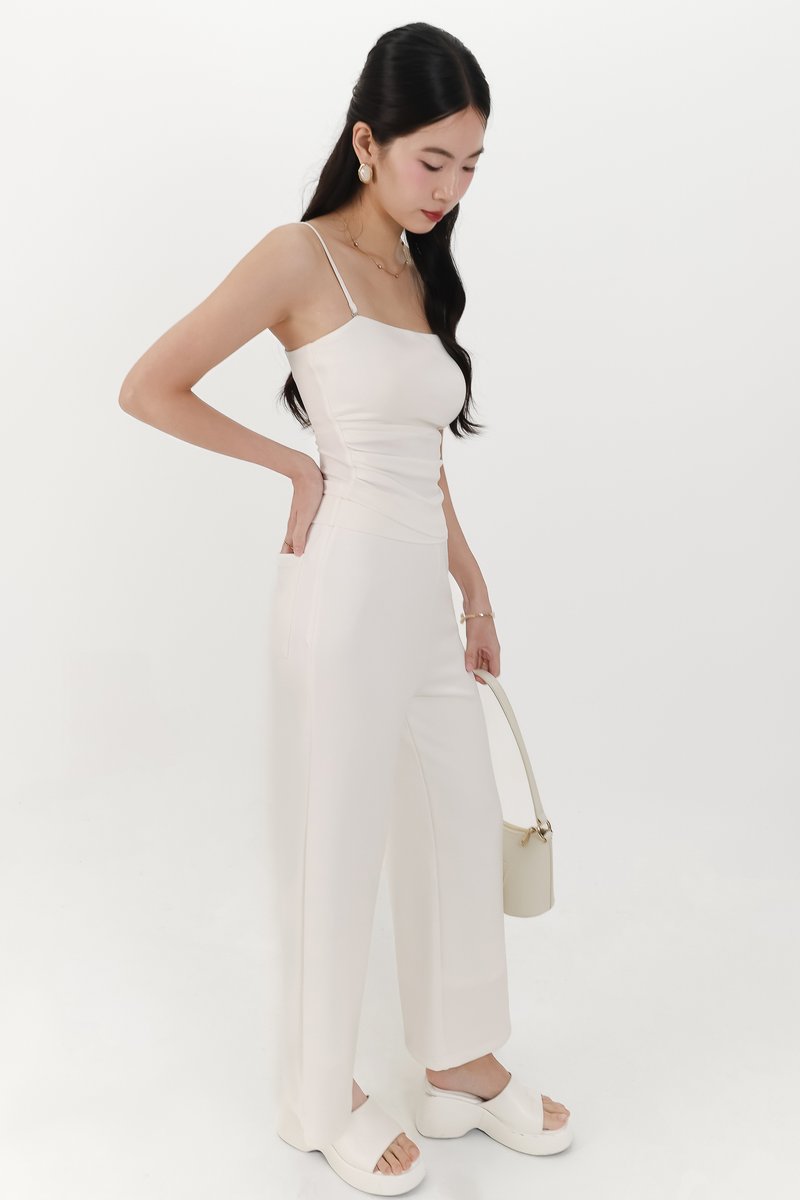 Jennie Jogger Co-ord Top in White