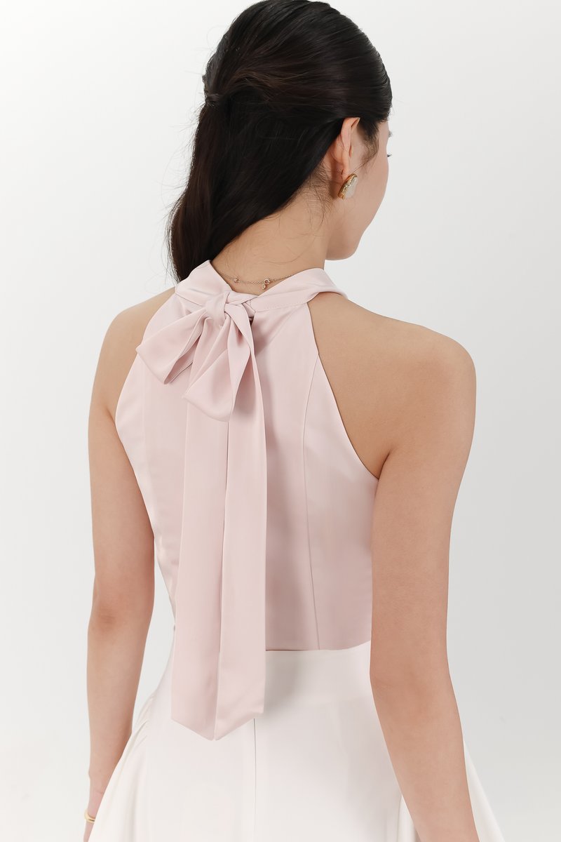 Heralyn Halter Top in Nude Blush