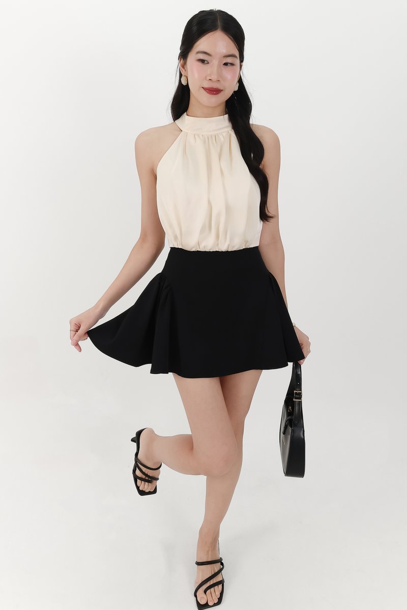 Heralyn Halter Top in Light Yellow