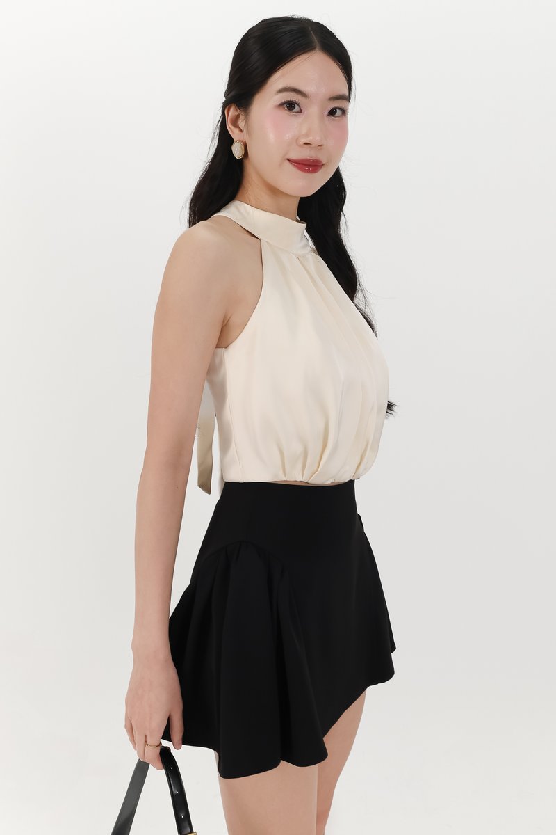 Heralyn Halter Top in Light Yellow