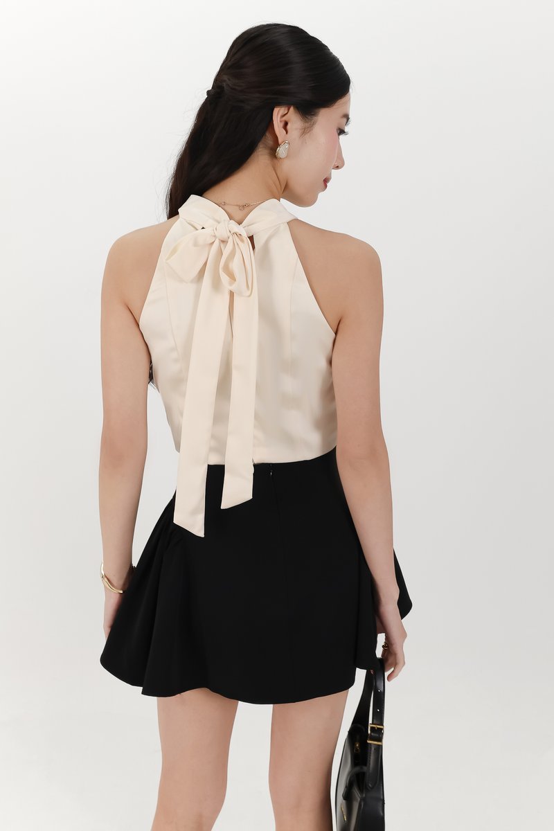 Heralyn Halter Top in Light Yellow