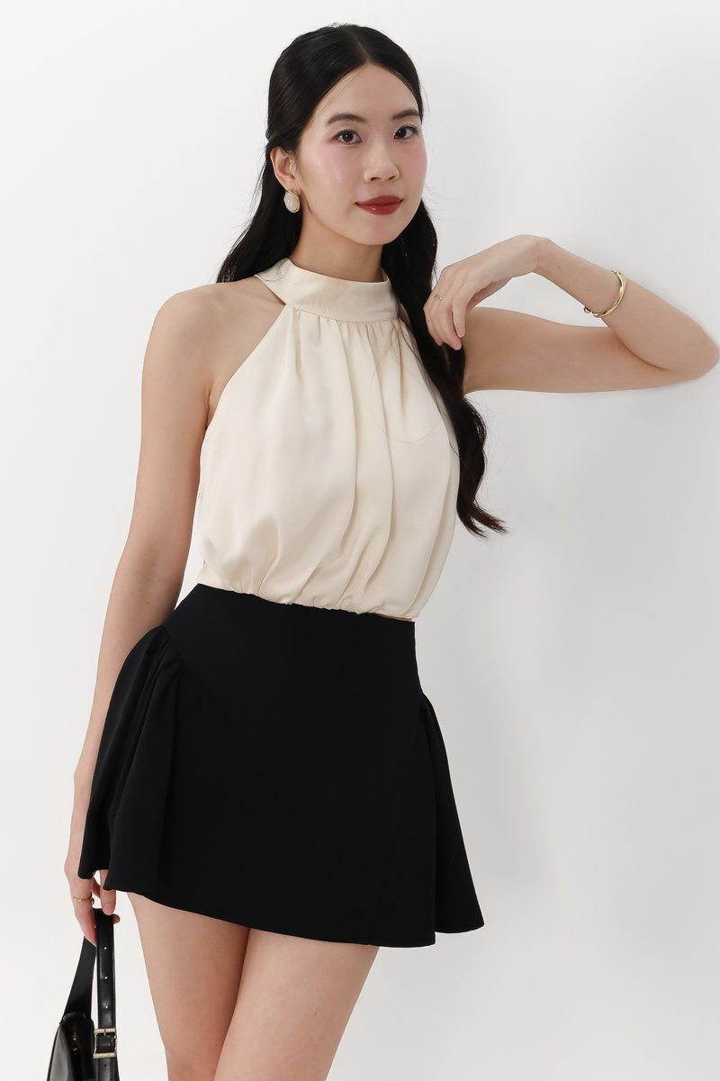 Heralyn Halter Top in Light Yellow