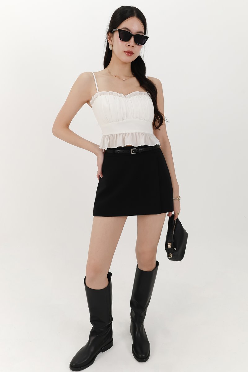 Becca Belted Skorts in Black