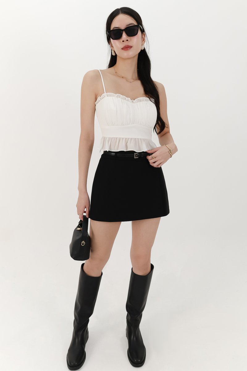 Becca Belted Skorts in Black