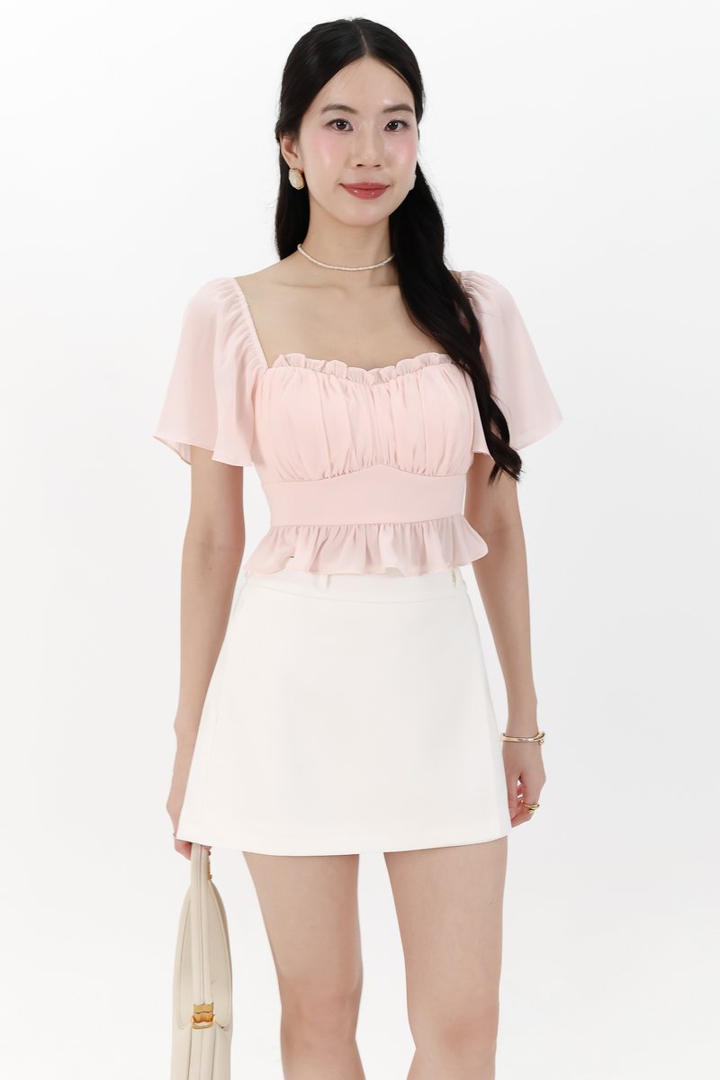 Becca Belted Skorts in White