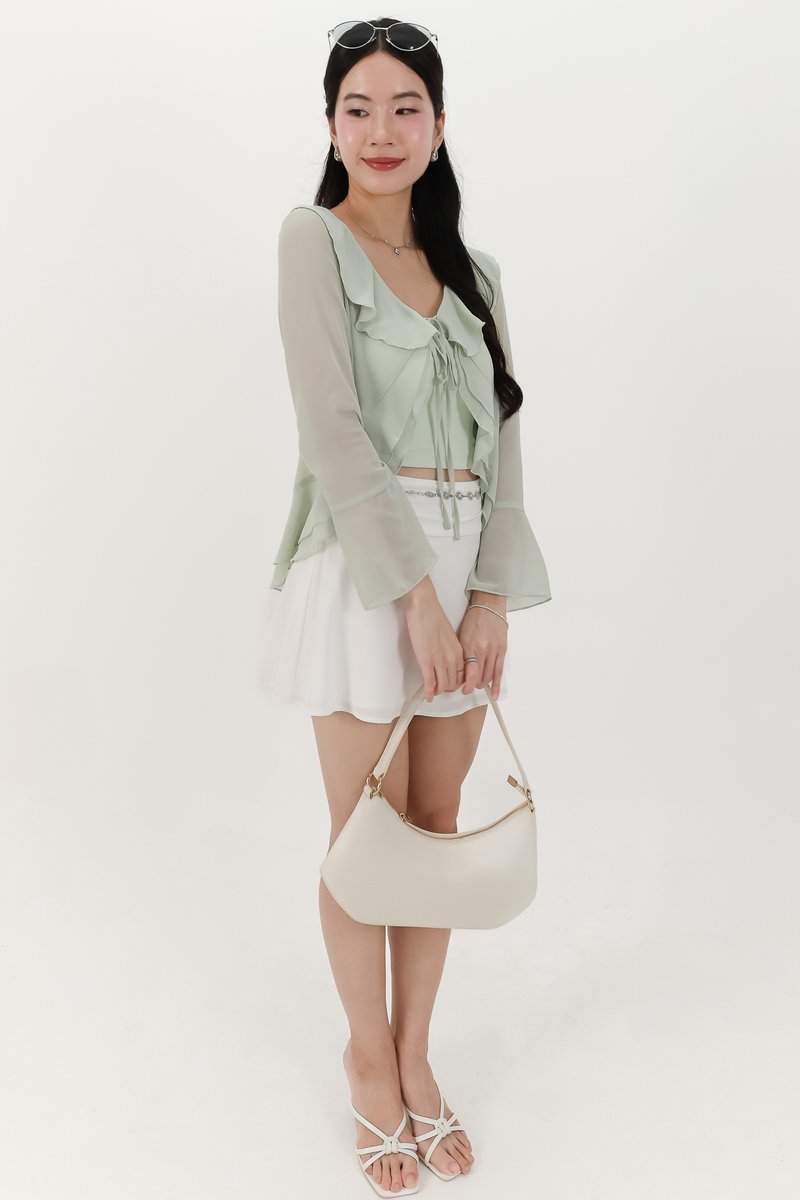 Rellie Ruffles Two-Piece Top in Mint