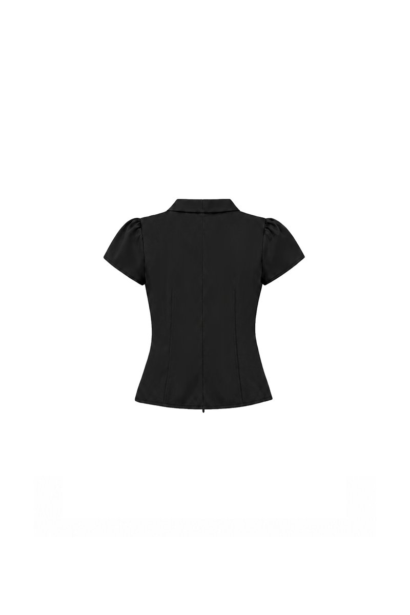 Claudia Co-ord Top in Black