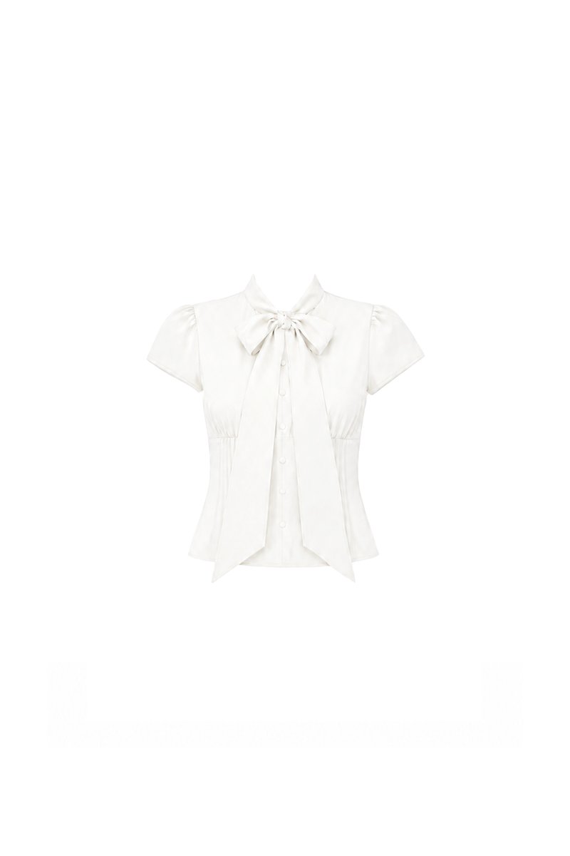 Claudia Co-ord Top in White