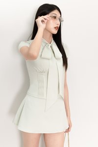 Claudia Co-ord Skorts in Light Pale Mint