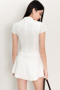 Claudia Co-ord Top in White