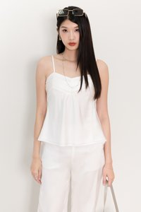 Cassine Co-ord Padded Top in White