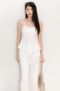 Cassine Co-ord Padded Top in White