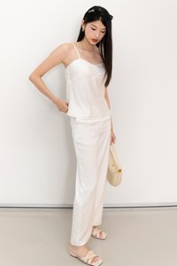 Cassine Co-ord Padded Top in White