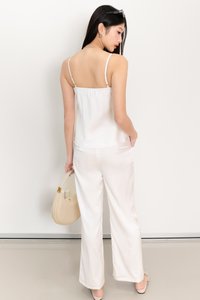 Cassine Co-ord Padded Top in White