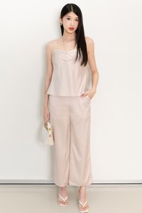 Cassine Co-ord Set in Light Champagne Pink