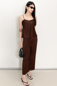 Cassine Co-ord Pants in Dark Brown