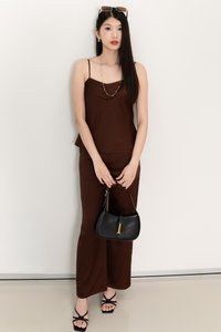 Cassine Co-ord Set in Dark Brown