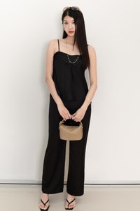 Cassine Co-ord Padded Top in Black