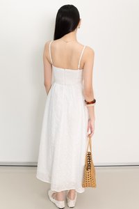 Erin Eyelet Midaxi in White