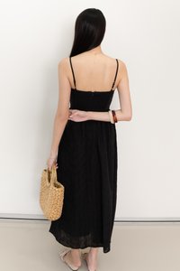 Erin Eyelet Midaxi in Black