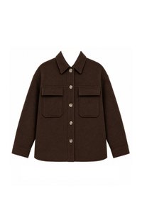 Wyonie Wool Jacket in Dark Brown