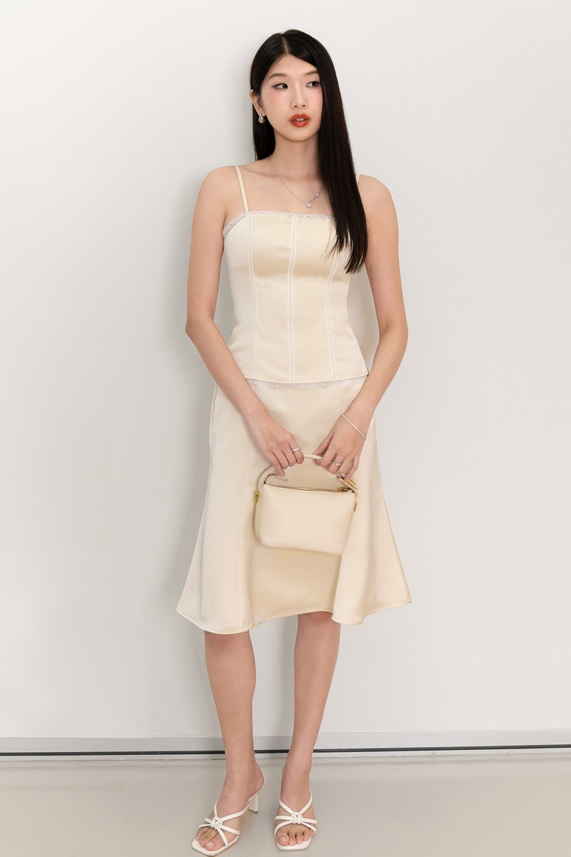 Cedra Co-ord Set in Pastel Yellow