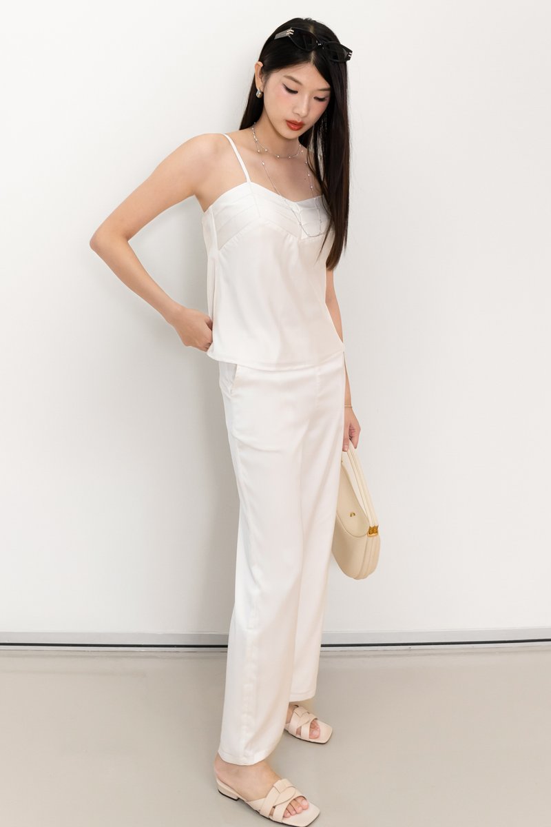 Cassine Co-ord Padded Top in White