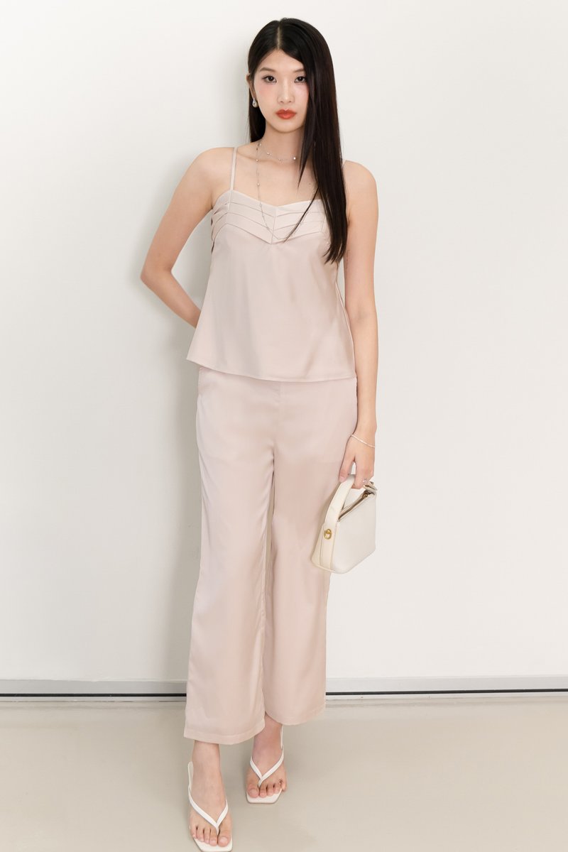Cassine Co-ord Set in Light Champagne Pink