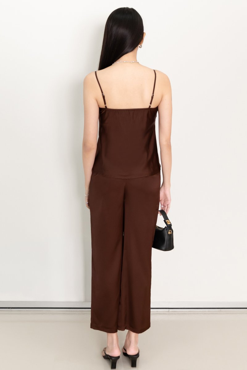 Cassine Co-ord Pants in Dark Brown