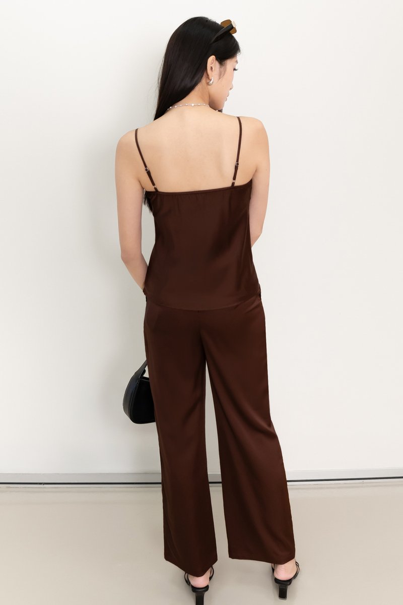 Cassine Co-ord Pants in Dark Brown