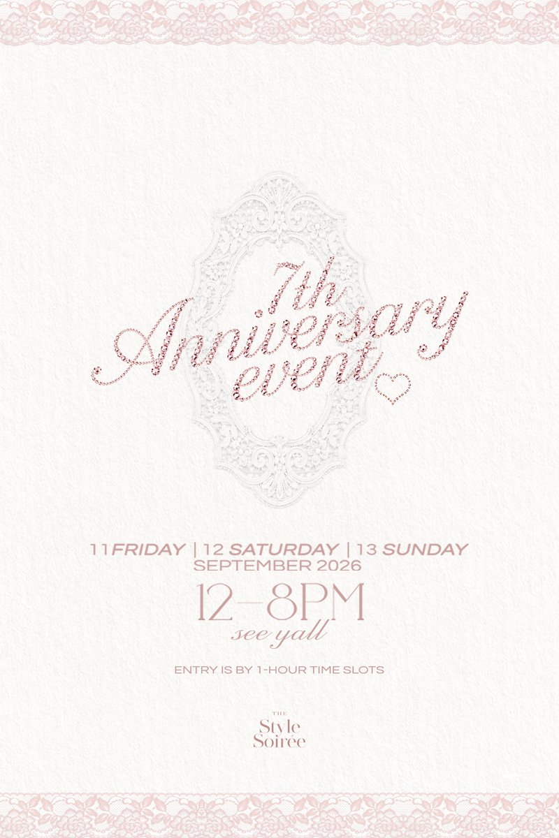 TSS 7th Anniversary Event Slots - Females Only Event