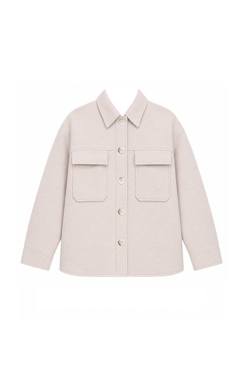 Wyonie Wool Jacket in Nude Blush