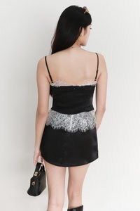 EVENT EXCLUSIVE | Serryn Satin Sleeveless Co-ord Top in Black