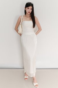 EVENT EXCLUSIVE | Taeci Textured Co-ord Midaxi Skirt in White