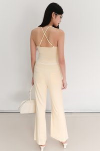 EVENT EXCLUSIVE | Cayra Co-ord Ruched Pants in Pale Yellow