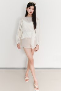 EVENT EXCLUSIVE | Bessie Blouse Camisole Set in White