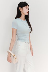 EVENT EXCLUSIVE | Pastels Padded Tee in Light Teal Blue