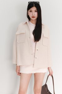 Wyonie Wool Jacket in Nude Blush