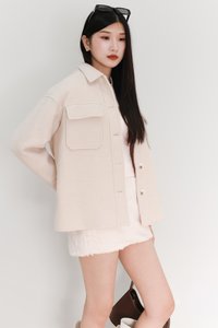 Wyonie Wool Jacket in Nude Blush