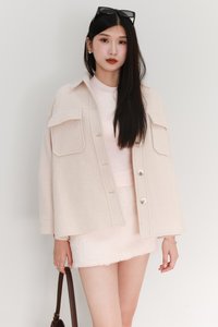 Wyonie Wool Jacket in Nude Blush